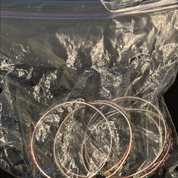 Colorful Gemstone Bangle Set - Picture 3 of 3